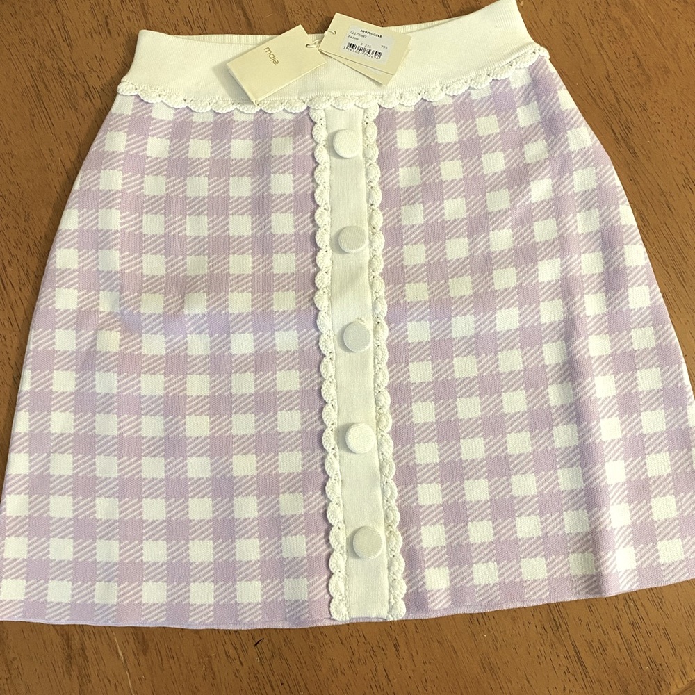 NWT Maje jimmy skirt